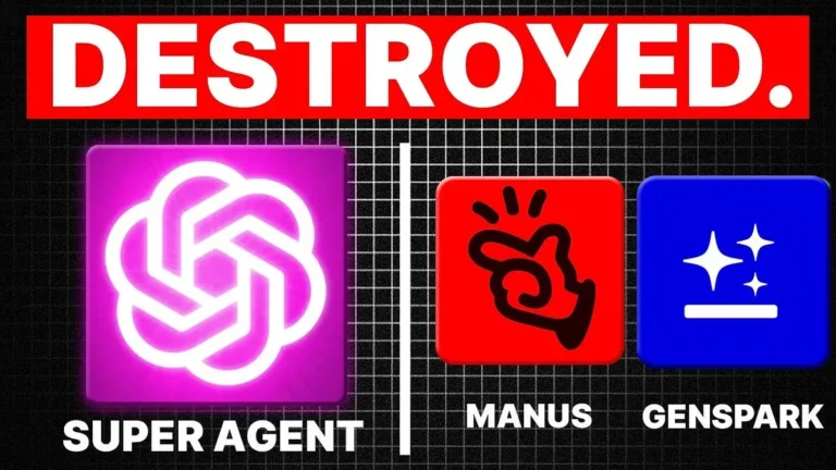 ChatGPT AI Super Agent vs Manus and Genspark