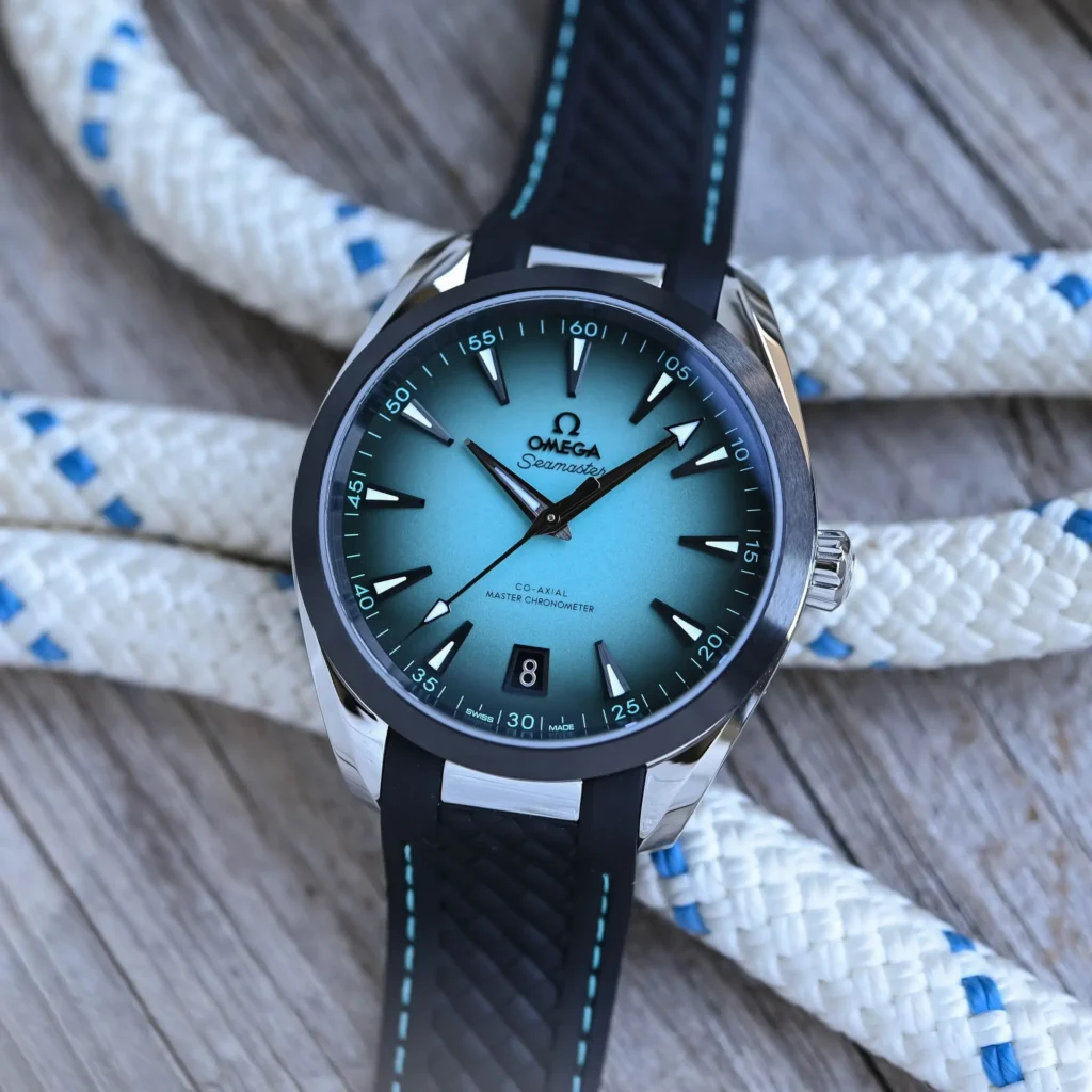 Omega Seamaster Aqua Terra 150M Turquoise on Strap: A Modern Classic Reimagined 2 2025-Omega-Seamaster-Aqua-Terra-150m-Turquoise-Dial-41mm-Ceramic-Bezel-review-6