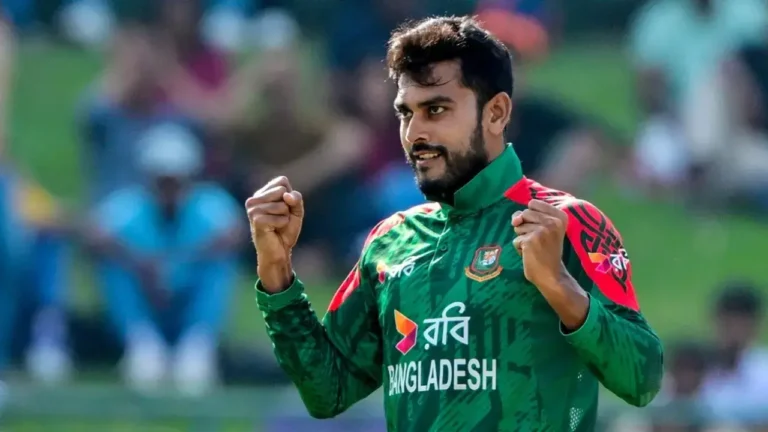 Mehidy Hasan Miraz made a brief comeback to Bangladesh's T20I team but failed to make an impact • AFP/Getty Images