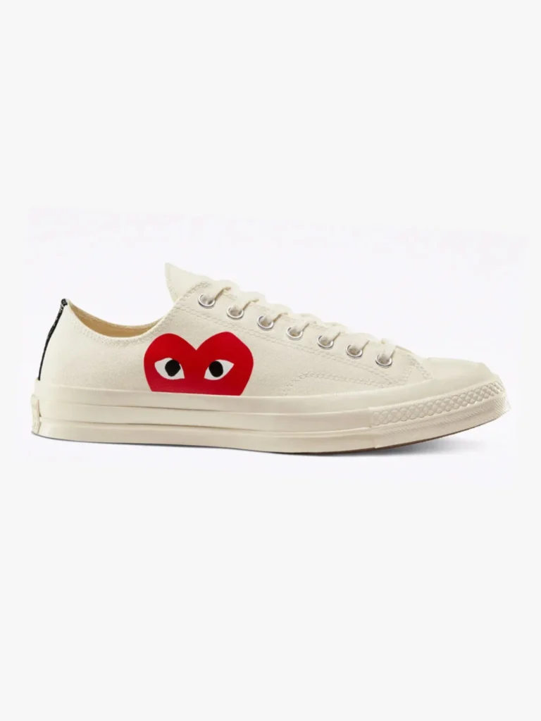 14 Best Vegan Sneakers That Prove Sustainable Fashion Can Be Stylish 12 Converse x Comme des Garçons Play Chuck 70