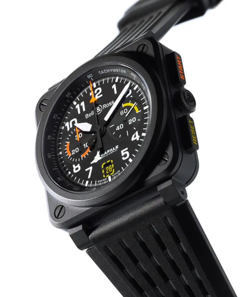 Bell & Ross Rafale Watch: Limited Edition Chronograph Inspired by Fighter Jet Precision 3 Q12 015 BR03 RSD FOCUS