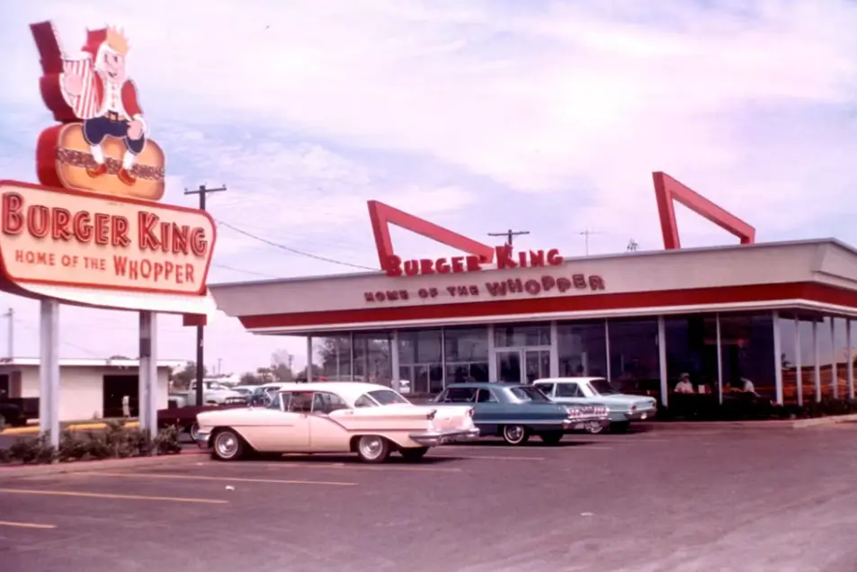 From Then to Now: The Surprising Restaurant Transformation of Your Favorite Chains 6 first Burger King look